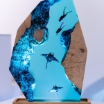 Shark and Ocean Animal Diver Night Light detail 2 - EpoLume