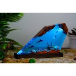 Shark Scuba Diver Ocean Night Light detail 2 - EpoLume