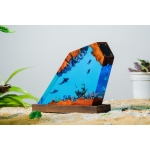 Shark Scuba Diver Ocean Night Light detail 4 - EpoLume