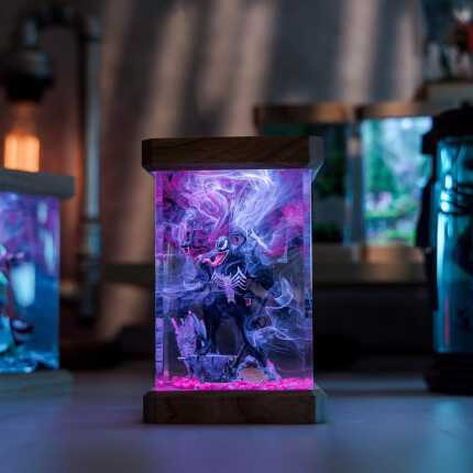 Monster Figure epoxy night light detail 2