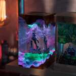 Fantasy Warrior Figure Handmade Epoxy Resin Night Light - EpoLume
