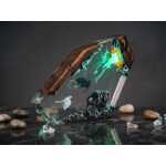 fire dragon night light handmade resin night light by EpoLume - detail photo 7