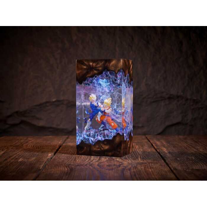 Fantasy Fighter epoxy night light detail 2