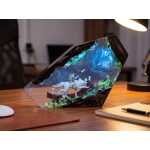 fantasy warrior wolf night light handmade resin night light by EpoLume - product photo