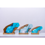 Detail view of Jellyfish Epoxy Night Light handmade epoxy resin lamp