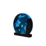Detail view of Jellyfish Column Epoxy Night Light handmade epoxy resin lamp