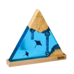 Detail view of Manta Ray Canyon Epoxy Night Light handmade epoxy resin lamp