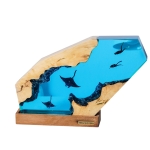 Manta Ray Epoxy Night Light handmade epoxy resin night light