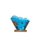 Manta Ray Wave Epoxy Night Light handmade epoxy resin night light