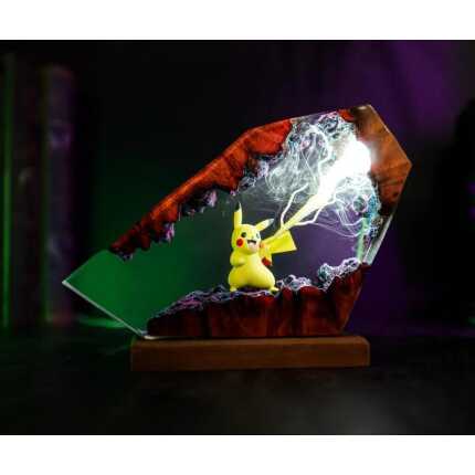 Pikachu Thunderbolt Pokémon Resin Lamp