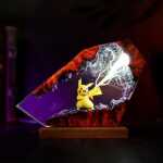 Pikachu Thunderbolt Pokémon Resin Lamp