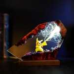 Pikachu Thunderbolt Pokémon Resin Lamp thumbnail 3