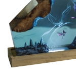 Detail view of Dragon Epoxy Night Light handmade epoxy resin lamp