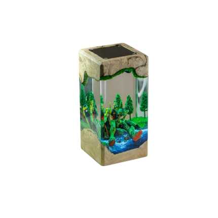 gundam forest resin night light handmade resin night light by EpoLume - product photo