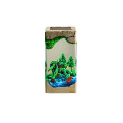 gundam forest resin night light handmade resin night light by EpoLume - detail photo 1