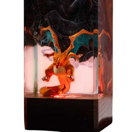 charizard resin night light handmade resin night light by EpoLume - detail photo 1