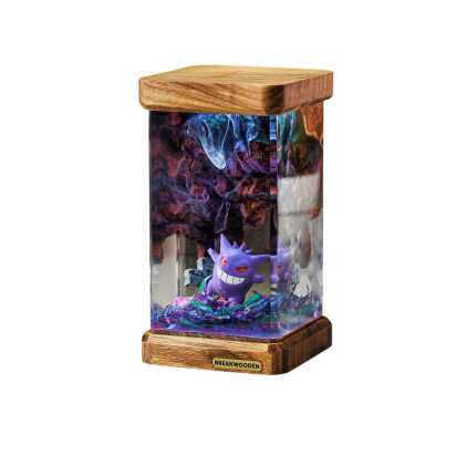 gengar resin night light handmade resin night light by EpoLume - detail photo 1