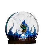 tanjiro water breathing resin night light handmade resin night light by EpoLume - detail photo 3