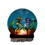 goku vs frieza resin night light handmade resin night light by EpoLume - detail photo 2