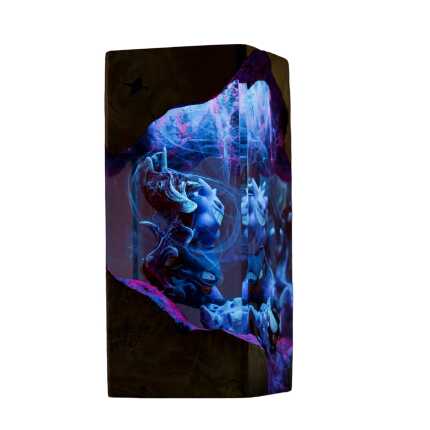 raiden shogun resin night light handmade resin night light by EpoLume - detail photo 4