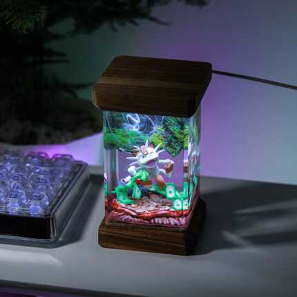 meowth resin night light handmade resin night light by EpoLume - product photo