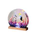 trunks vs frieza resin night light handmade resin night light by EpoLume - detail photo 2