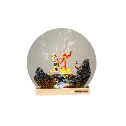 iron man resin night light handmade resin night light by EpoLume - product photo