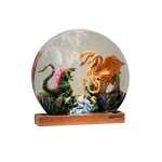 godzilla vs hydra resin night light handmade resin night light by EpoLume - detail photo 2