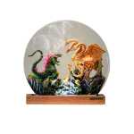 godzilla vs hydra resin night light handmade resin night light by EpoLume - detail photo 3