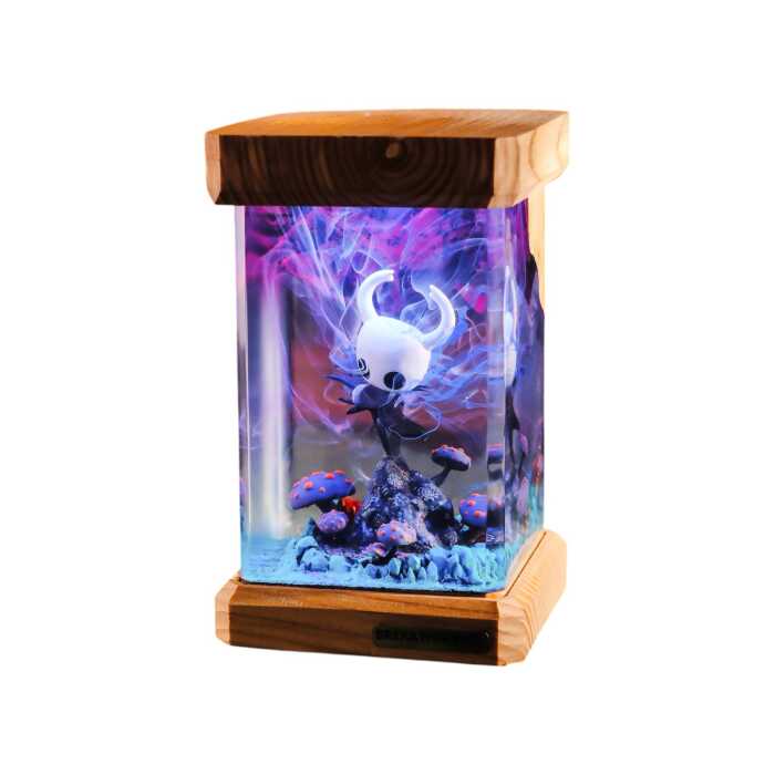 hollow knight resin night light handmade resin night light by EpoLume - detail photo 1