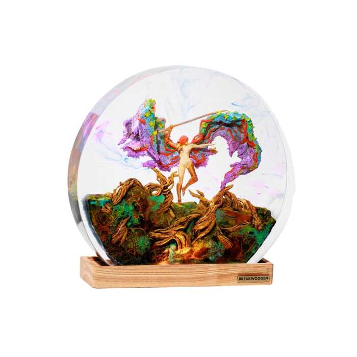malenia resin night light handmade resin night light by EpoLume - detail photo 1