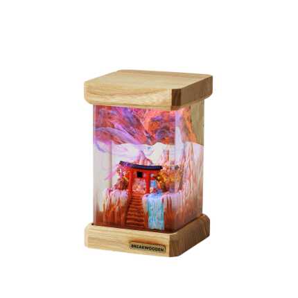 torii gate autumn resin night light handmade resin night light by EpoLume - product photo
