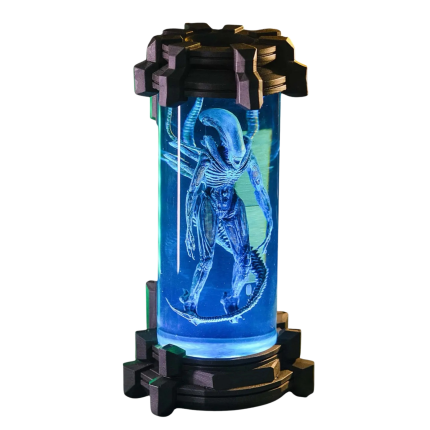 xenomorph resin night light handmade resin night light by EpoLume - product photo