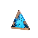 Detail view of Shark Canyon Epoxy Night Light handmade epoxy resin lamp