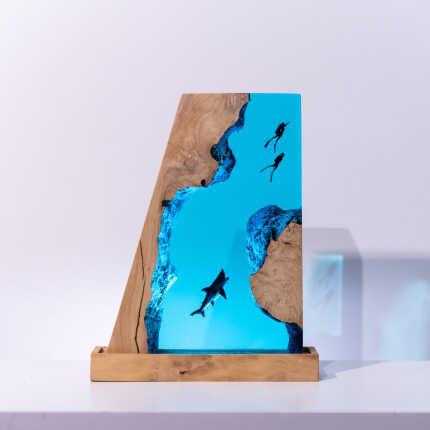 shark crystal block night light