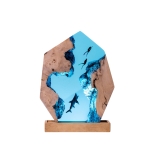 Shark Epoxy Night Light handmade epoxy resin night light