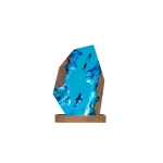 Detail view of Shark Epoxy Night Light handmade epoxy resin lamp