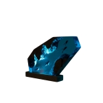 Detail view of Shark Epoxy Night Light handmade epoxy resin lamp