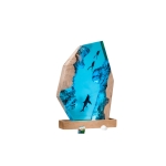 Detail view of Shark Epoxy Night Light handmade epoxy resin lamp