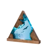 Detail view of Whale Canyon Epoxy Night Light handmade epoxy resin lamp