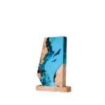 Detail view of Whale Crystal Block Epoxy Night Light handmade epoxy resin lamp