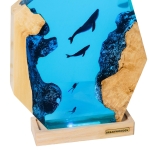 Detail view of Handmade Resin Epoxy Night Light handmade epoxy resin lamp