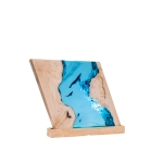 Detail view of Whale Ocean Block Epoxy Night Light handmade epoxy resin lamp